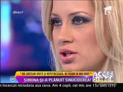 Simona Trasca: "Fostul iubit, una dintre cauzele pentru care am vrut sa ma sinucid"