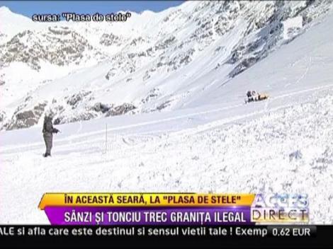 Sanziana Buruiana si Andreea Tonciu trec granita ilegal
