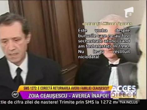 Familia Ceausescu isi vrea averea inapoi