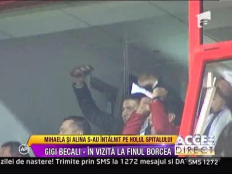 Gigi Becali in vizita la Borcea