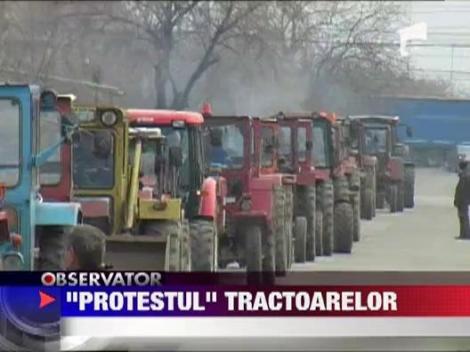 Protest cu tractoare