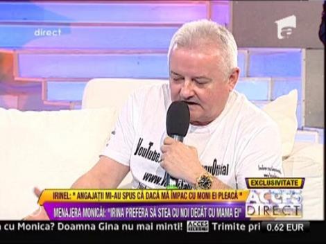 Irina nu vrea sa vorbeasca cu Monica