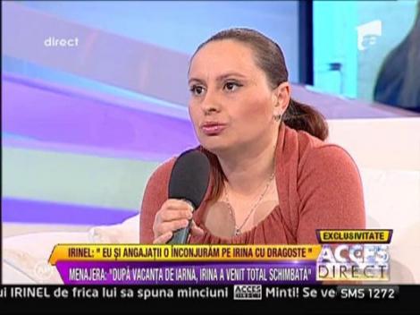 Monica ii spunea Irinei ca tatal ei miroase