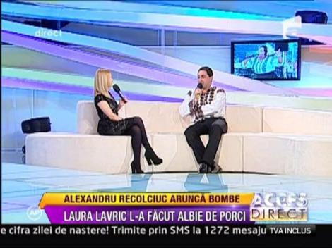 Scandal ca la usa cortului intre Laura Lavric si Alexandru Recolciuc