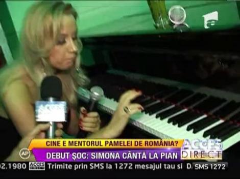 Debut soc: Pamela de Romania  canta la pian