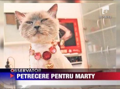 Oana Zavoranu a dat o petrecere de zile mari pentru motanul Marty