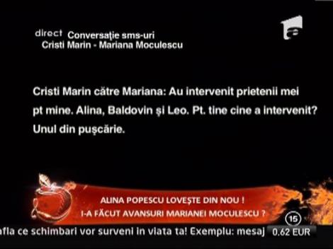 Conversatie sms-uri Cristi Marin - Mariana Moculescu