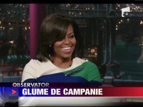 Prima doamna a fost invitata la emisiunea lui David Letterman