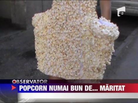 Rochie de mireasa din popcorn