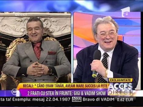 Becali si Vadim, tati de fete