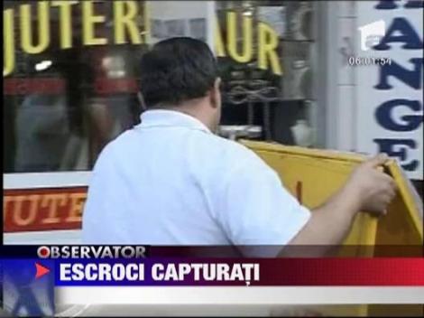Escrocii care iesit cu o suta de mii de euro dintr-o casa de schimb valutar, capturati