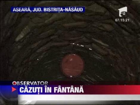 A cazut intr-o fantana adanca de 10 metri