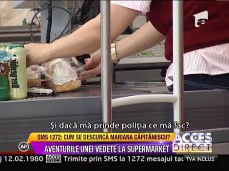 Mariana Capitanescu a ingrozit clientii unui supermarket