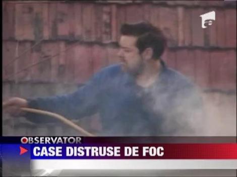 Incendiu devastator in Sacele