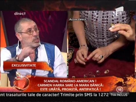 Serghei Mizil catre Carmen Harra: "Cand te prind te musc de trompa"