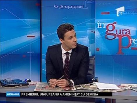 Razvan Ungureanu, demonstratie de forta la sedinta