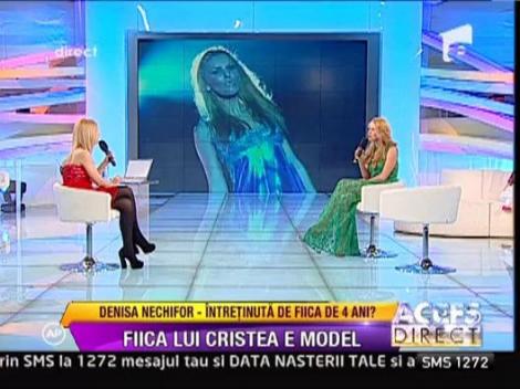 Fetita lui Adrian Cristea este model!