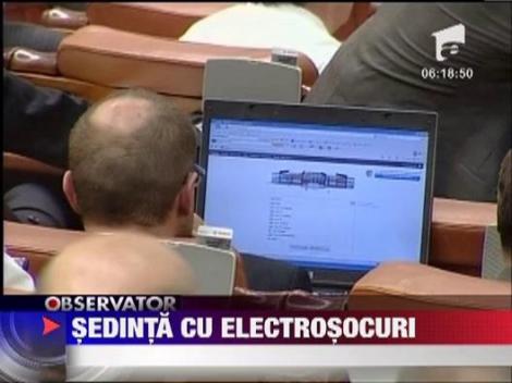 Sistemul electronic din Camera Deputatilor a fost la un pas sa cedeze
