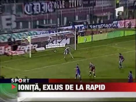 Alex Ionita, exclus din lot