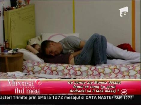 Andrada ii face masaj lui Ionut