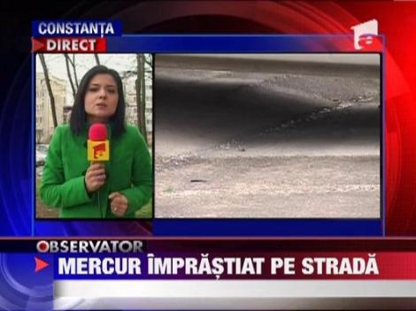 Descoperire alarmanta la Constanta: mercur imprastiat pe o strada din centrul orasului