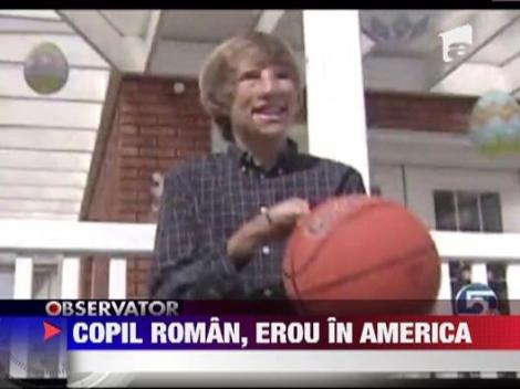 Copil roman, erou in America