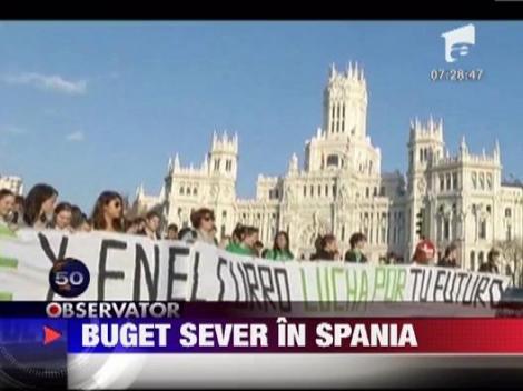 Buget sever in Spania