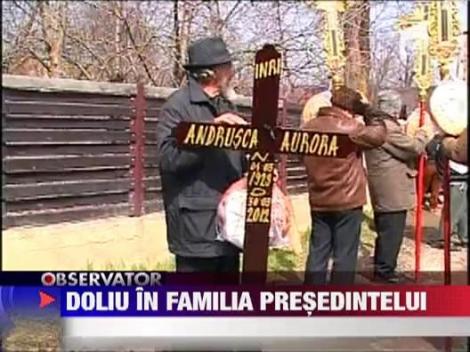 Mama Mariei Basescu, condusa pe ultimul drum