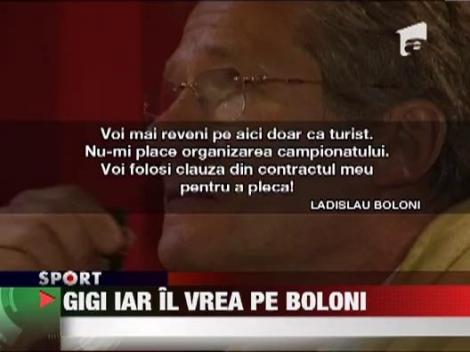 Becali il vrea pe Boloni de la vara