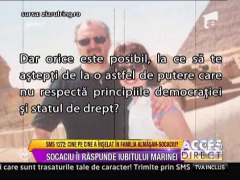 Victor Socaciu ii raspunde iubitul fostei lui sotii