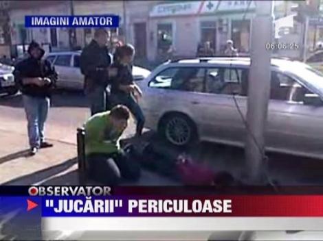 Panica in Timisoara: Trei tineri au tras cu pistoale cu bile in trecatori