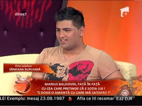 Marius Baldovin o vrea pe Sanziana Buruiana