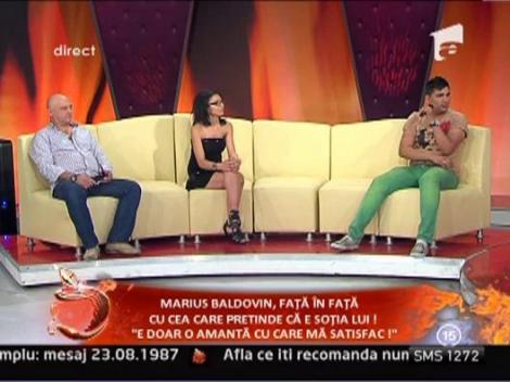Marius Baldovin, fata in fata cu cea care pretinde ca este sotia lui