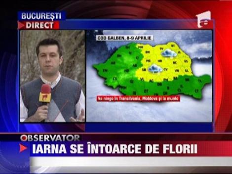 Dupa cateva zile cu temperaturi ridicate, vin ninsorile