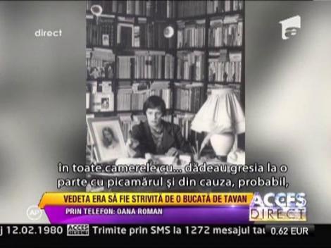 Oana Roman era sa fie strivita de o bucata de tavan