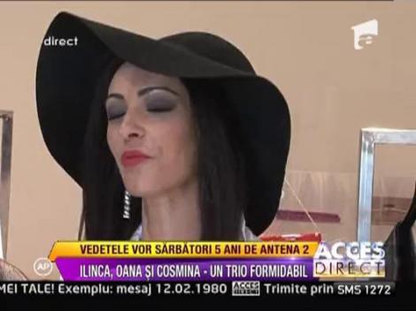 Ilinca, Oana si Cosmina, tinute speciale la petrecerea aniversara a postului Antena 2
