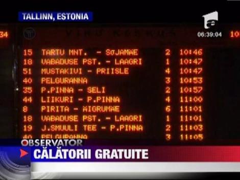 Transport public gratuit la Talin, capitala Estoniei