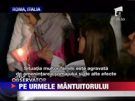 Drumul Crucii a fost refacut aseara in centrul Romei