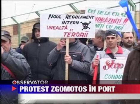 Proteste in Portul Constantei
