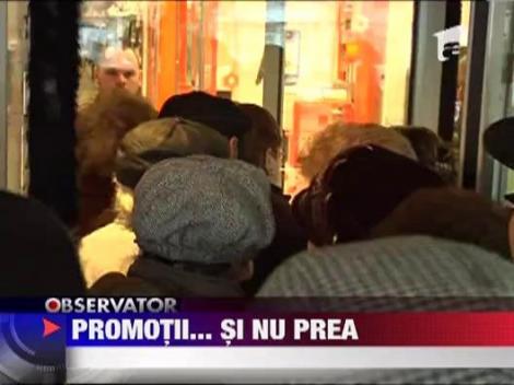 Imbulzeala la deschiderea unui supermarket din Galati