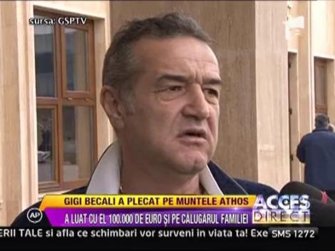 Gigi Becali a plecat la muntele Athos