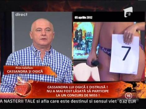 Cassandra lui Ogica, exclusa de la un concurs de Miss