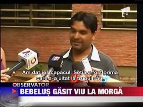Bebelus gasit viu la morga!