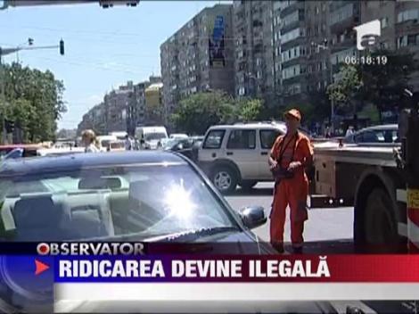 Ridicarea masinilor parcate neregulamentar va fi ilegala