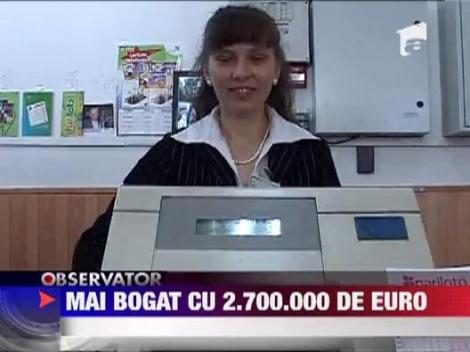 Castigatorul la Loto si-a ridicat premiul