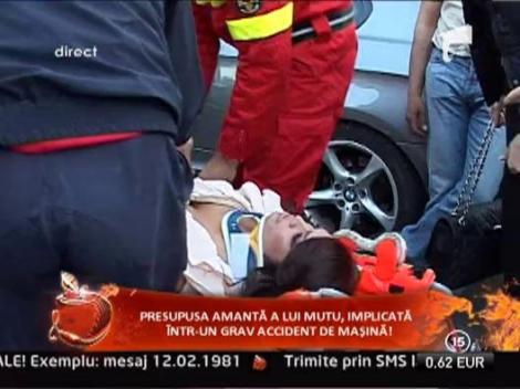 IMAGINI SOCANTE! Presupusa amanta a lui Mutu, internata in urma unui accident rutier