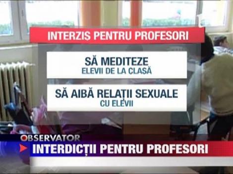 Invatamantul romanesc are nevoie de reguli de buna purtare