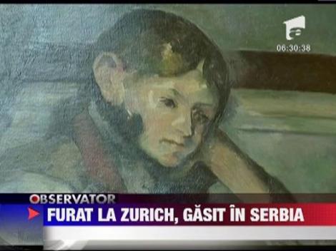 Tablou de mare valoare, gasit in Belgrad