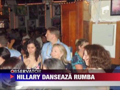 Hillary Clinton danseaza de zor intr-un club din Columbia