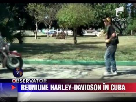 Reuniune Harley Davidson in Cuba